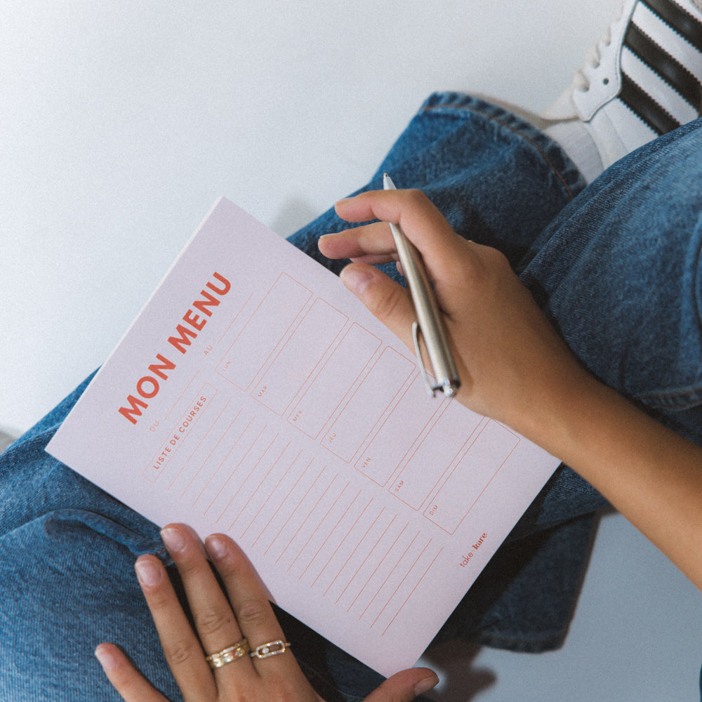 Mon planner menu