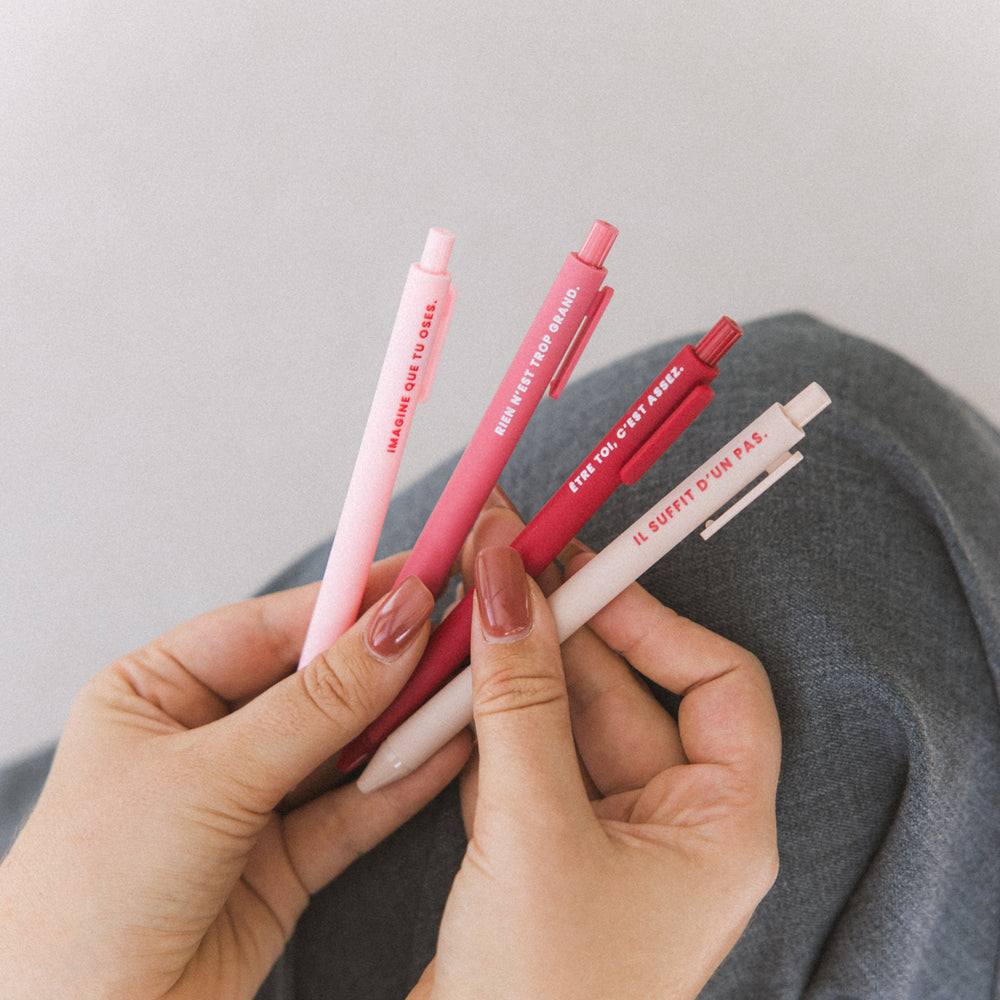 Set de 4 stylos Take Kare