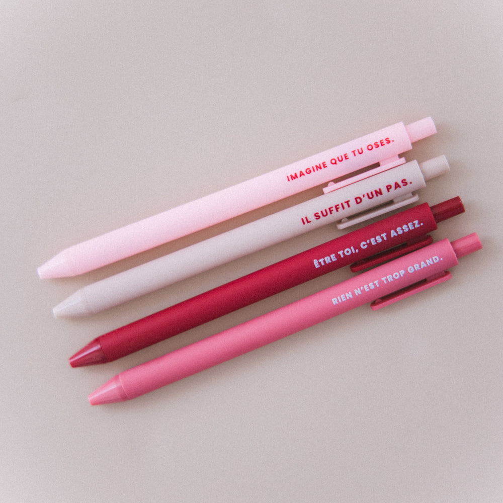 Set de 4 stylos Take Kare